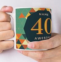 Tap to view 40 Awesome Years Male Photo Mug