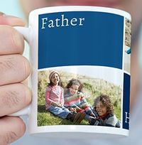 Tap to view 3 Photo & Colour Blocks Personalised Mug