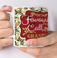 Tap to view Grandma Personalised Photo Christmas Mug