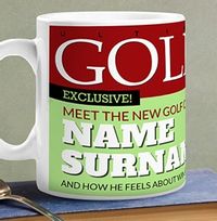 Tap to view Personalised Golfer Photo Upload Mug