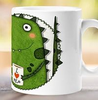 Tap to view Tea-Rex Dinosaur Personalised Mug