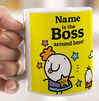 Tap to view The Boss Around Here Personalised Mug