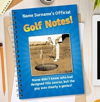 Tap to view Funny Golf Personalised Notebook