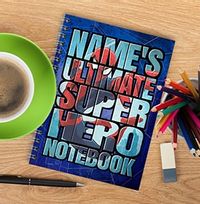 Tap to view Personalised Spiderman Notebook - Ultimate Super Hero