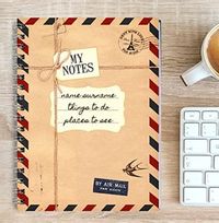 Tap to view Travel Personalised Notebook, Air Mail