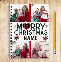 Tap to view Merry Christmas Multi Photo Notebook