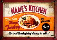 Tap to view Bar Signs Card - Thanksgiving