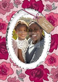 Tap to view Love You Nanny Floral Photo Card