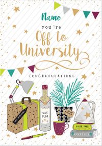 Tap to view Off to University Personalised Card