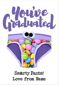 Tap to view You've Graduated Smarty Pants Personalised Card