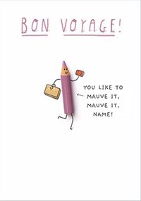 Tap to view You Like to Mauve It Personalised Card
