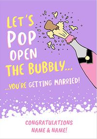 Tap to view Pop open the Bubbly Engagement Card