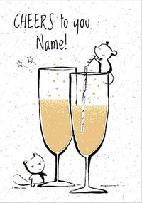 Tap to view Cheers To You Personalised Card