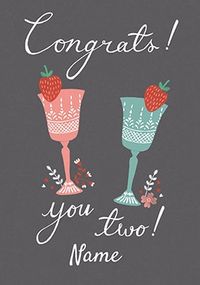 Tap to view Congrats You Two Personalised Card