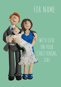 Tap to view Love On Your Christening Day Personalised Card