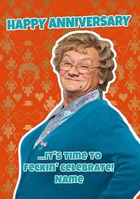 Tap to view Celebrate Anniversary Mrs Browns Boys Personalised Card