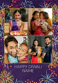 Tap to view Happy Diwali Four Photo Card