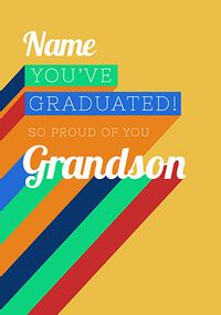 Tap to view Grandson Graduation personalised Card