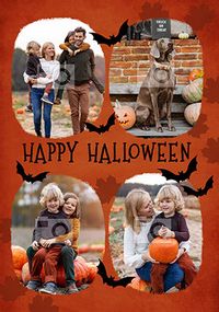 Tap to view Halloween Pumpkin Photo Personalised Card