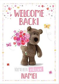 Tap to view Barley Bear - Welcome Back Personalised Card