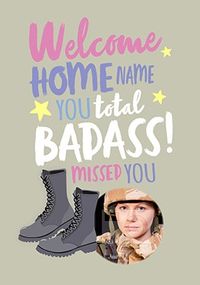 Tap to view Welcome Home My Hero Photo Upload Greeting Card