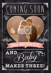 Tap to view Baby Girl coming soon Photo Upload Card