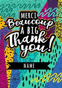 Tap to view Merci Beaucoup Thank You Card