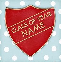 Tap to view Top of the Class Graduation Card - Red Badge
