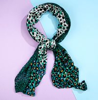 Tap to view Emerald Green Animal Print Scarf