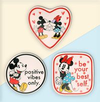 Tap to view Disney Mickey & Minnie 3pc Trinket Tray Set