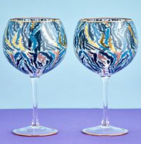 Tap to view Zebra Print Gin Glass Set