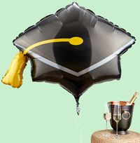 Tap to view Graduation Cap Inflated Balloon - Large