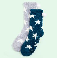 Tap to view Star Print Cosy Sock Pack