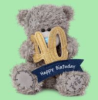 Tap to view 40th Birthday Tatty Teddy Bear