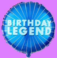 Tap to view Birthday Legend Inflated Balloon