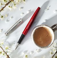 Tap to view Personalised Parker Fountain Pen - Red