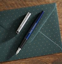 Tap to view Personalised Parker Fountain Pen - Blue