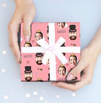 Tap to view Just Married Photo Wrapping Paper