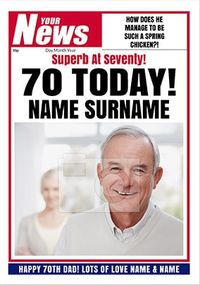 Tap to view Your News - His 70th Full Image