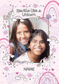 Tap to view Sparkle Like a Unicorn Photo Postcard