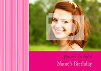 Tap to view Pink Birthday Partry Invite Postcard