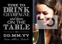 Tap to view Champagne Party Invitation Postcard