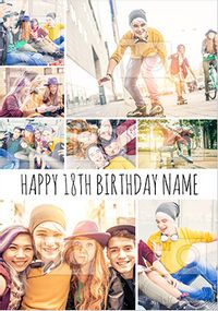 Tap to view 18th Birthday Multi Photo Postcard