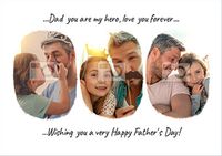 Tap to view Dad you are my Hero Photo Postcard