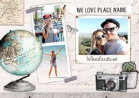 Tap to view Wanderlust Multi Photo Holiday Postcard