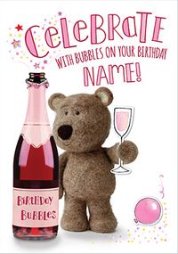 Tap to view Barley Bear Celebrate Personalised Postcard