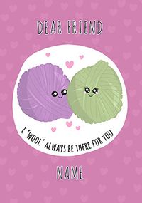 Tap to view I Wool Always be There for you Personalised Postcard