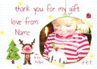 Tap to view Reindeer Kids Christmas Thank You Postcard