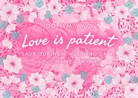 Tap to view Love is Patient Personalised Postcard