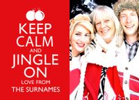 Tap to view Keep Calm Jingle On Christmas Postcard